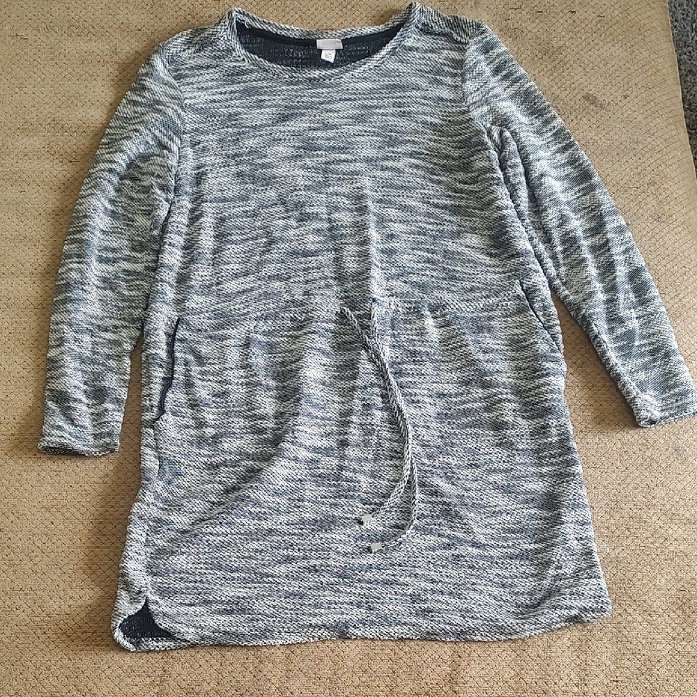 Merona Black and White Knit Top